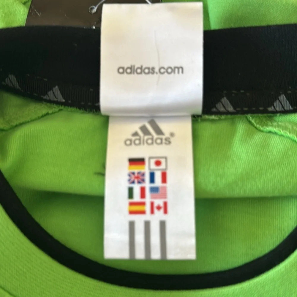 NWT Adidas Green Short Sleeve Athletic T-Shirt Men's L